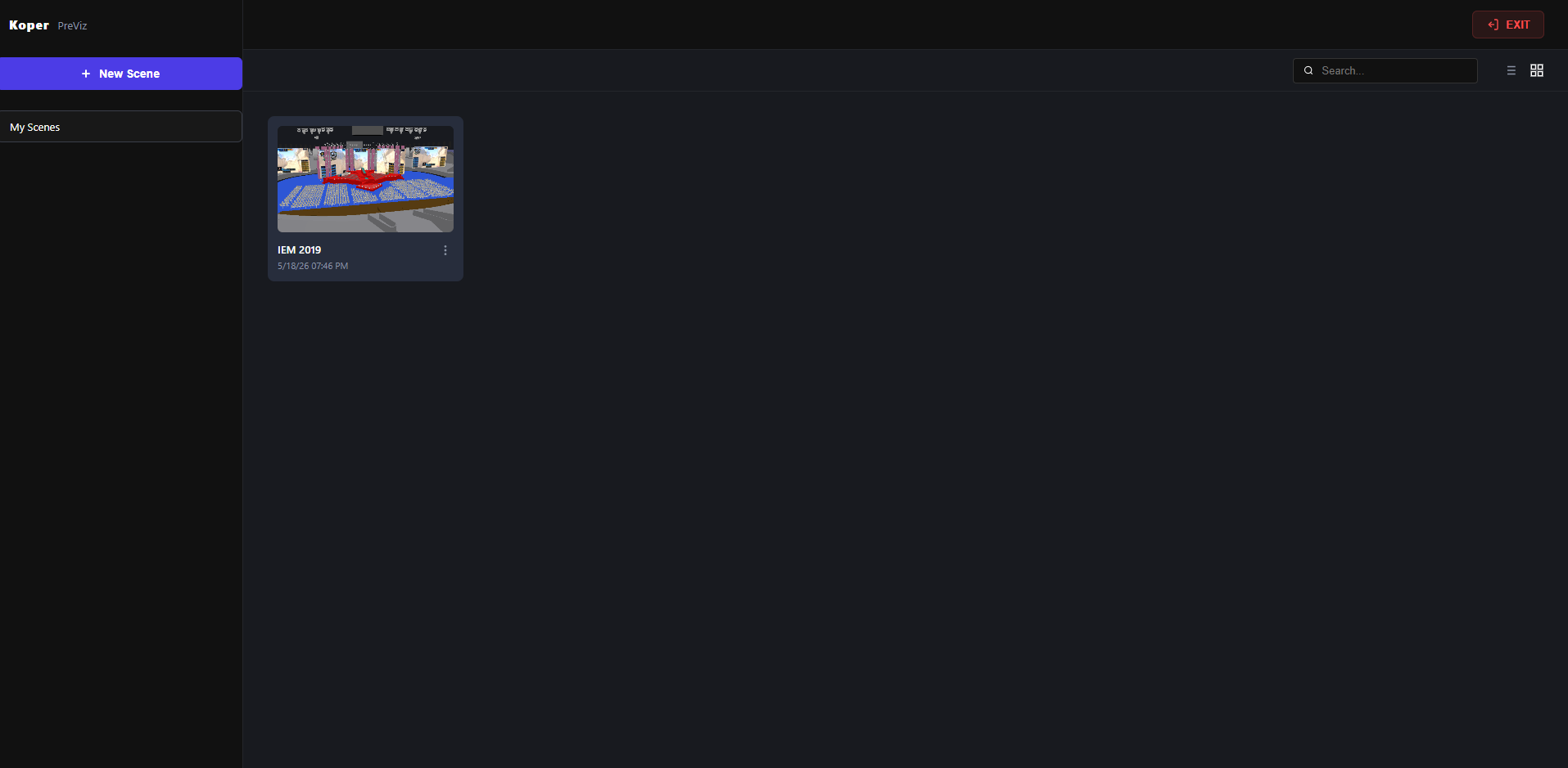 Previz Web Editor UI